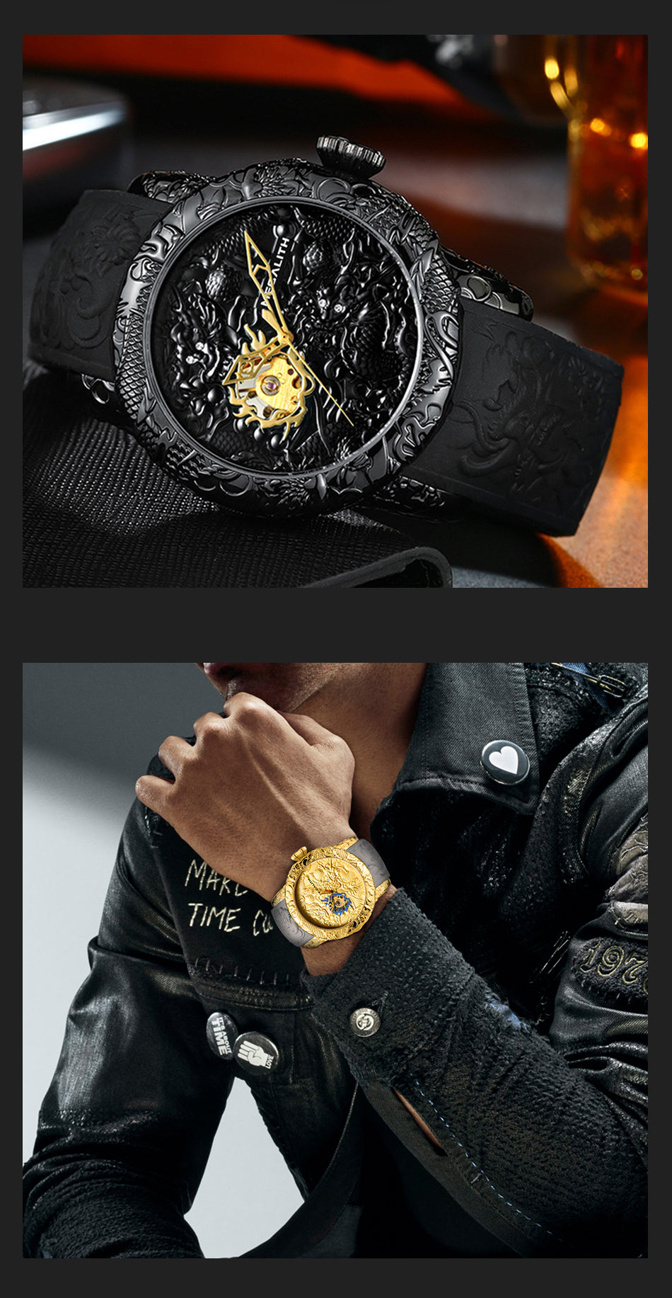 Brand Rose Gold MEGALITH Waterproof Watch Big Dial Sport Watches Men watches prices Top Luxury Brand Clock watches online