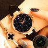 Ladies Watch  New Casual Fashion Quartz Watch Starry Sky Multicolor Leather Wristwatch Simple Designer watches  Women Clock GOOD